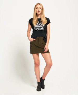 Superdry Cord Mini Női Szoknyák Khaki | GZAHR1023